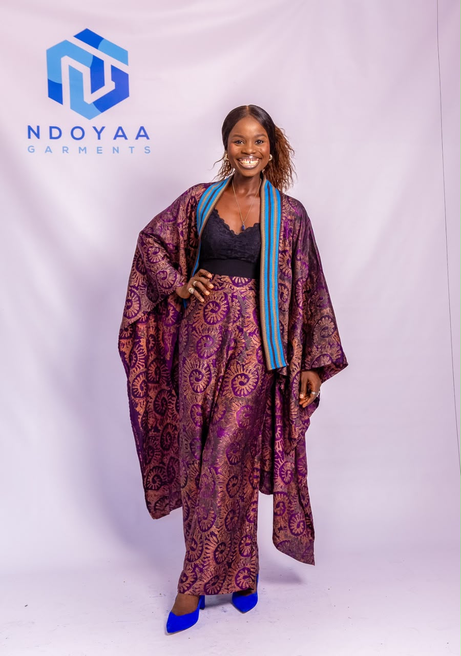 Two-Piece Kimono and Wide-Leg Pant Set