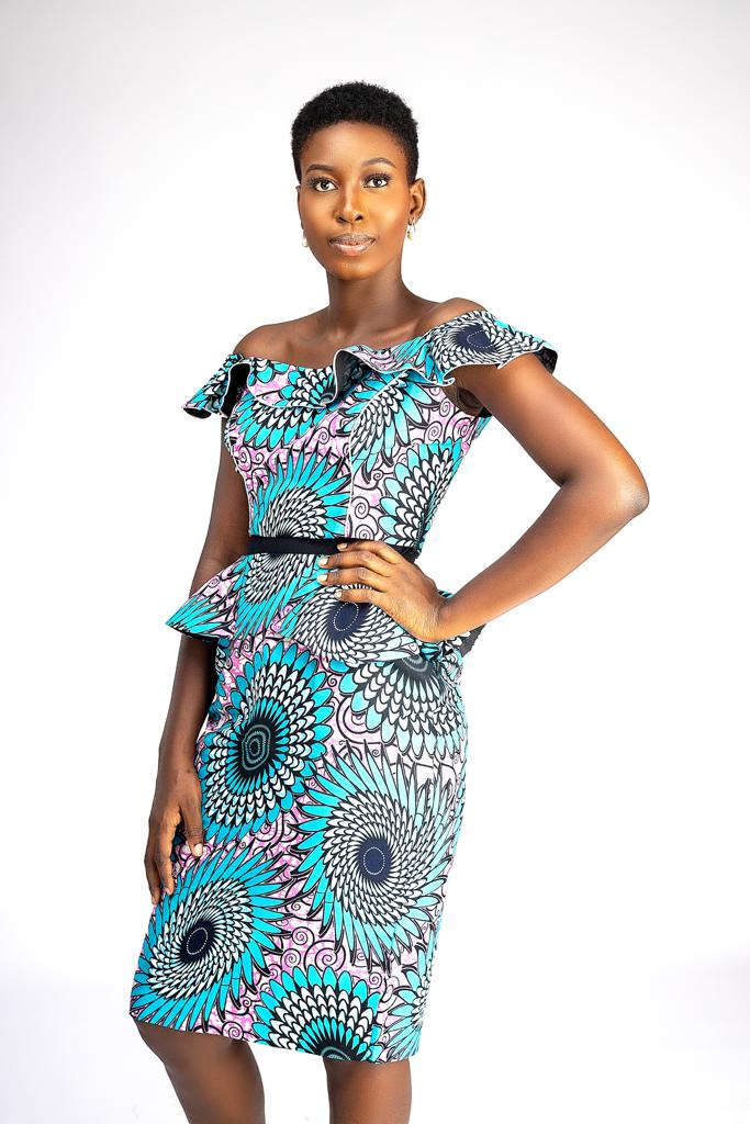 Fitted Off-Shoulder Top with Matching Skirt - 2 Piece