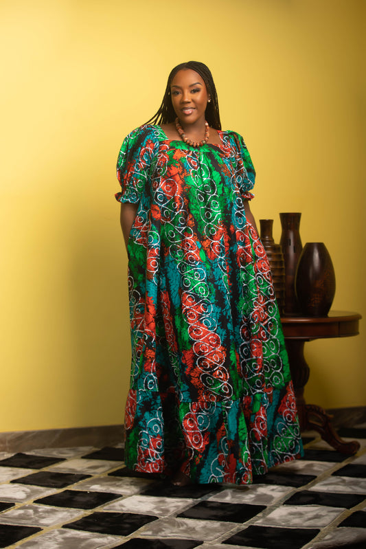 Flora Fiesta Loose Maxi Dress