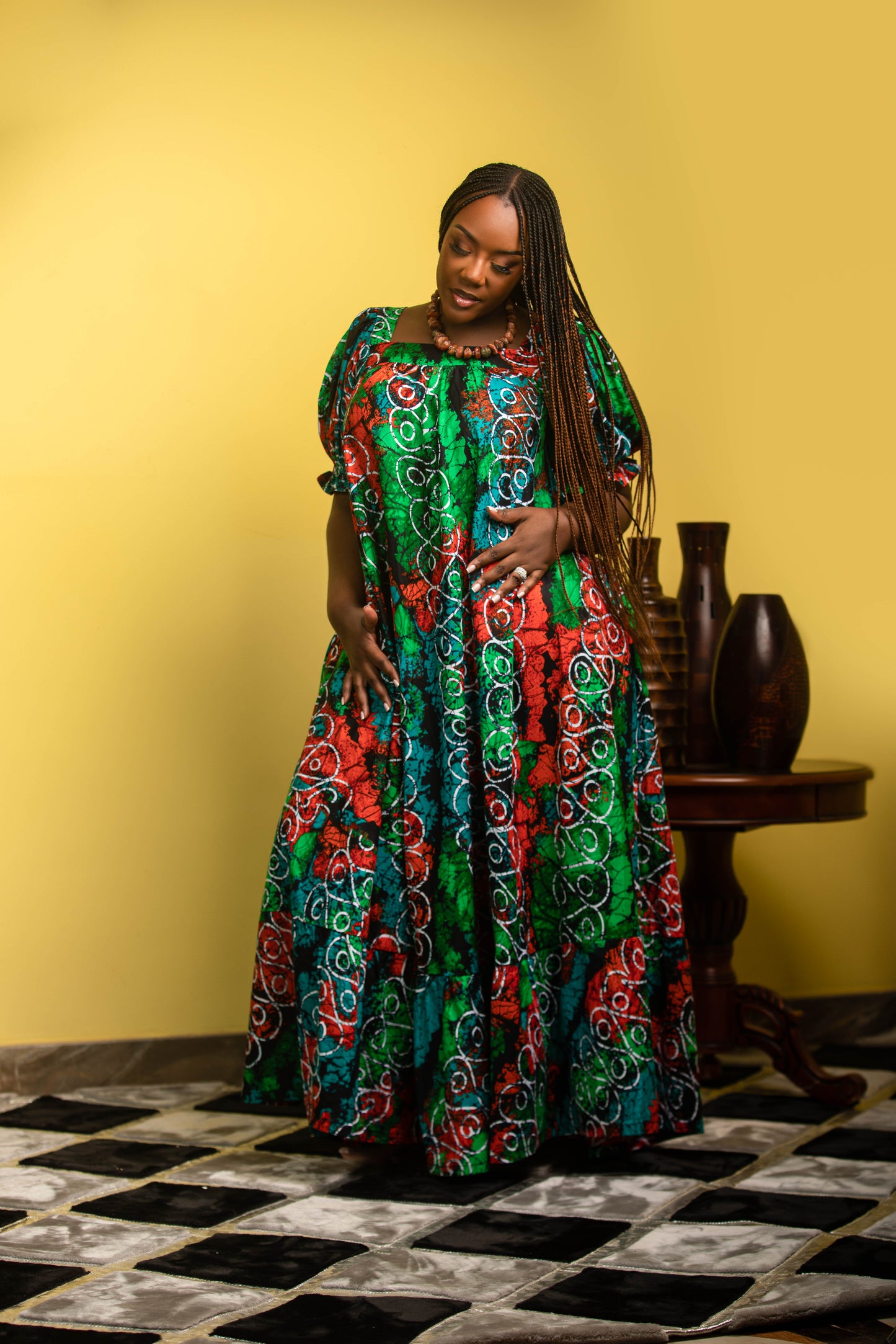 Flora Fiesta Loose Maxi Dress