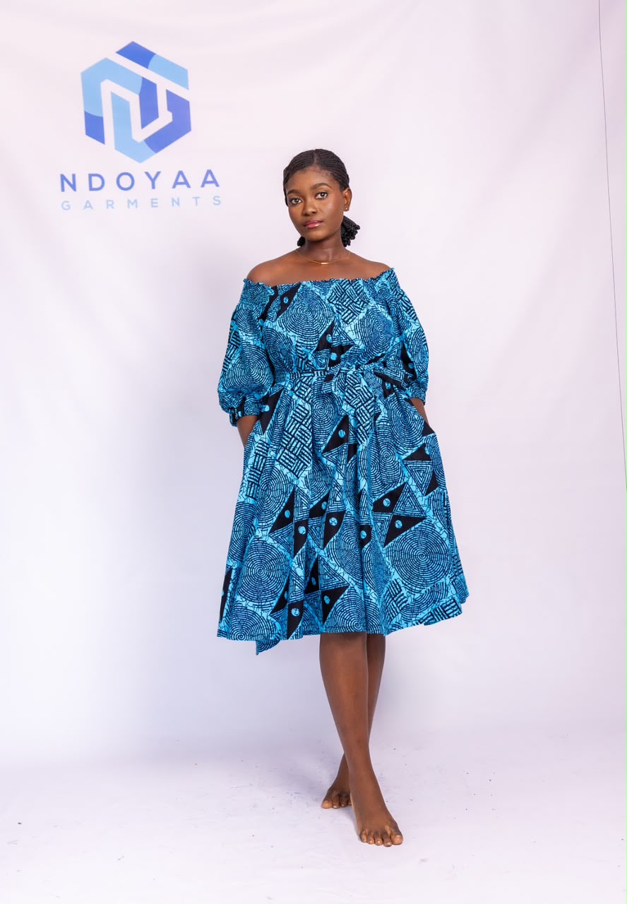 Off-the-Shoulder Midi Dress